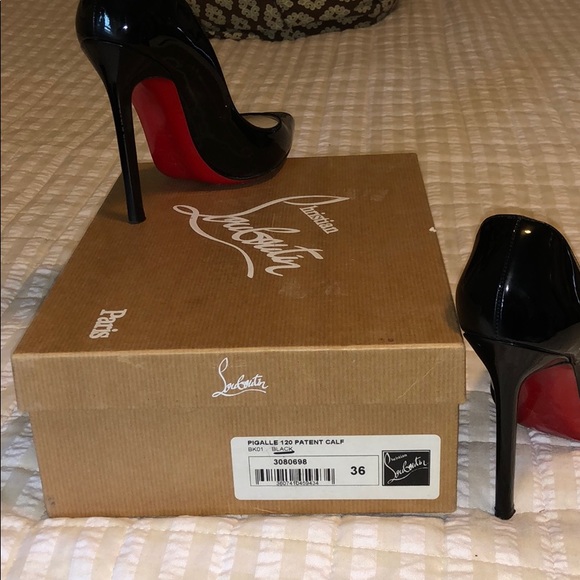 ❤️ Christian Louboutin‼️ Pigalle 120 Patent Heels - Picture 6 of 7
